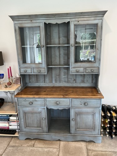 Vintage painted welsh dresser - painted,