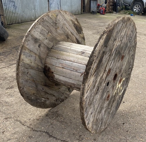 Wooden cable drum reel - cable,