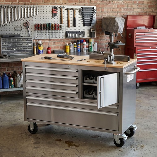 Drawer 1 door - 6-drawer, stainless