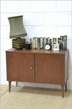 vintage record cabinet teak