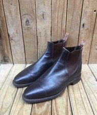 Rm Williams Brown leather Australian chelsea Men Boots Size UK 9 G US 10