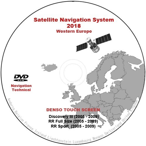 2018 sat nav disc map - map,