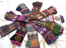 Alpaca Fingerless Wrist Warmers, Fagin Gloves Multi Colour * Soft & Warm