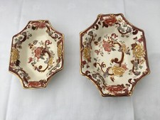 Mason's Ironstone Brown Velvet Hors d'Oeuvres Dishes