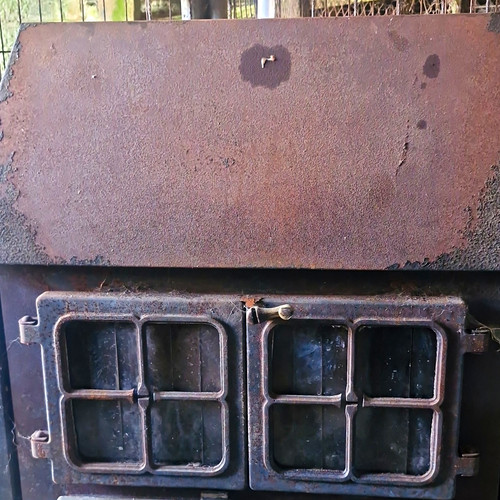 Hunter black metal stove with - hunter,