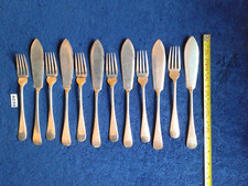 Quality Antique c1908 fish cutlery set for 6 persons by Thomas Turner & co (AC59
