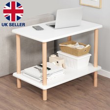 2 Tiers Wooden Side End Table