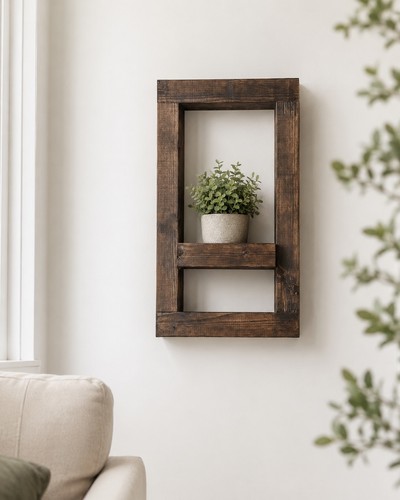 Single handmade dark oak - handmade,
