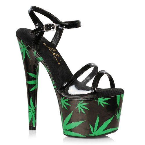 Black green platform - black,