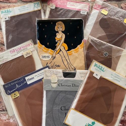Vintage stockings bundle pairs - stockings,