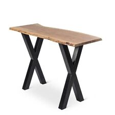 live edge console table