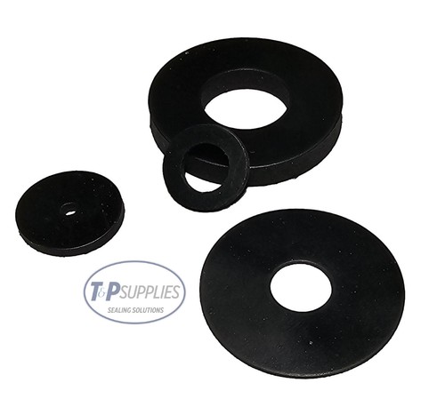 Solid epdm rubber washer - rubber, 2mm
