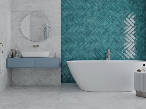Subway brick flat blue metro - flat,