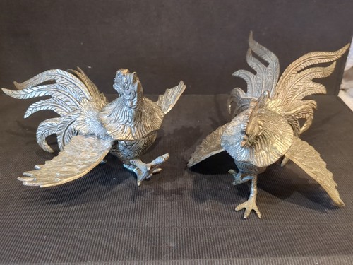 Pair heavy vintage white - of,