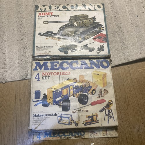 Vintage meccano sets army - meccano, and