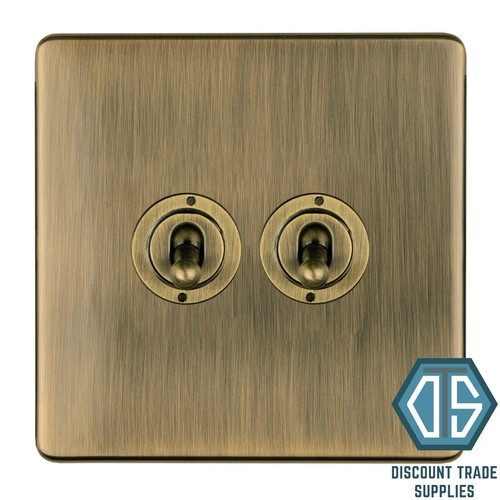 Antique brass screwless - brass,