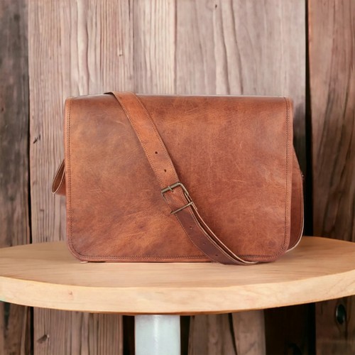 New solid leather laptop - new,