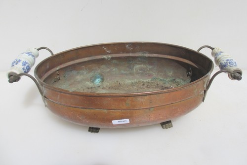 Vintage copper trough tub - vintage,