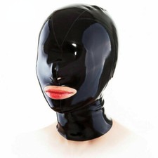 Black Latex Rubber Hood No
