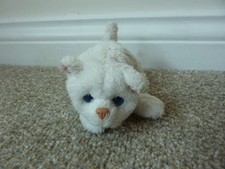Fur Real Friends Small White Kitten - Battery Operated in Working Good Condition