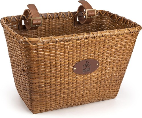 Bike basket handmade rattan - bike,