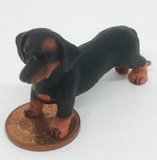 Dolls House Dachshund Dog Miniature Resin 1:12 Scale Puppy Z28 tumdee
