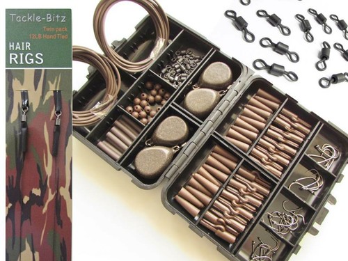 Brown fishing tackle box set - fishing,