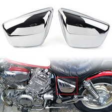 Left Right Side Panel Cover For Yamaha XV 700 750 1000 1100 Virago 84 -UP Chrome