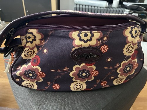 Dark burgundy floral canvas - burgundy,