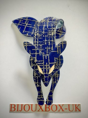 Lea stein fox brooch - stein, brooch.