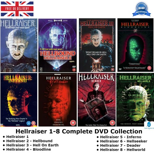 Hellraiser series complete - 1-8,