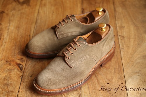 Tricker brown suede derby - brown,