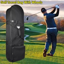 Foldable Golf Travel Bag Soft Sided 900D Golf Club Travel Cover Case With Wheels