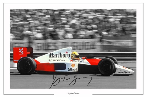 Ayrton senna mclaren signed - ayrton,