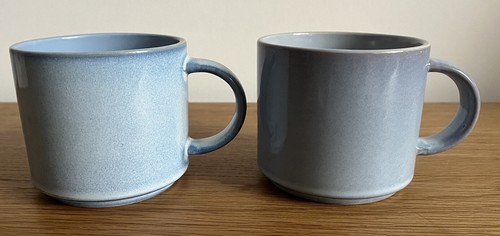 Pair pale blue large - pair,