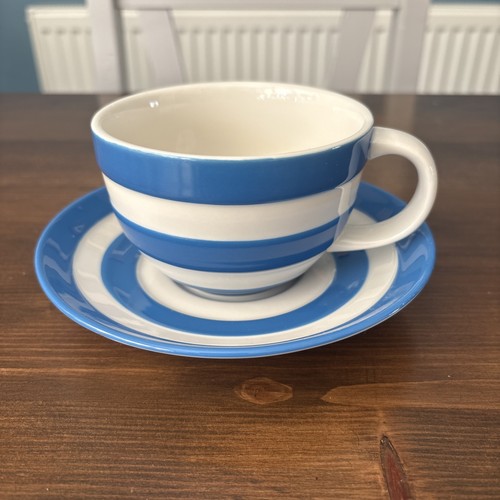 Green cornishware cups - g, &