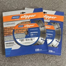 2x Norton Clipper Universal Diamond Blade 230mm (9”)General Purpose Cutting Disc