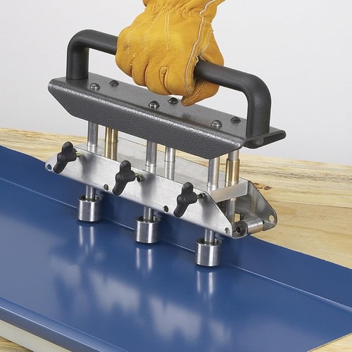 Three station edge - edge, roller