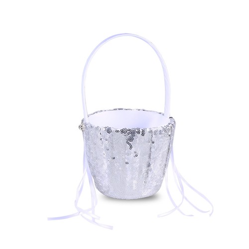 Flower girl basket - basket, wedding