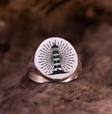 Lighthouse Engraved Signet