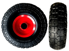 10" PUNCTURE PROOF SACK TRUCK TROLLEY WHEEL 4.10 / 3.50 - 4 SOLID TYRE 16MM BORE