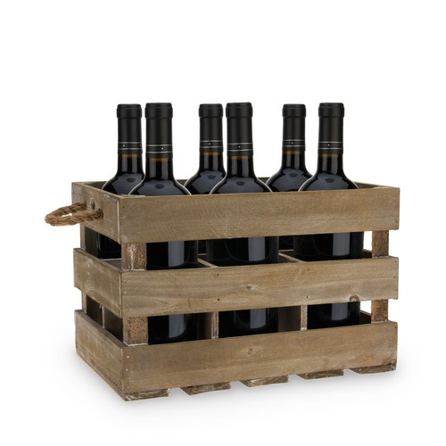 Wooden bottle crate - wooden, by