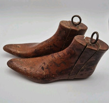 Pair antique wooden - pair,