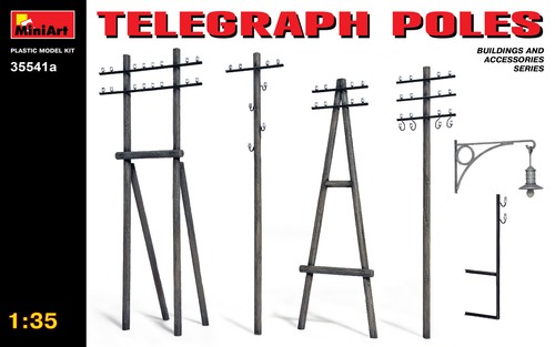 Miniart telegraph poles - -,