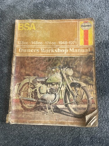 Haynes manual bsa - bantam, d3