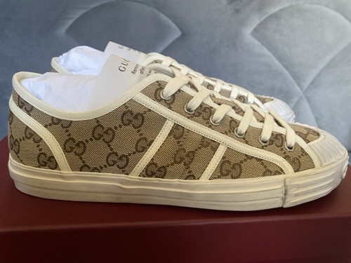 Gucci canvas tennis - canvas,