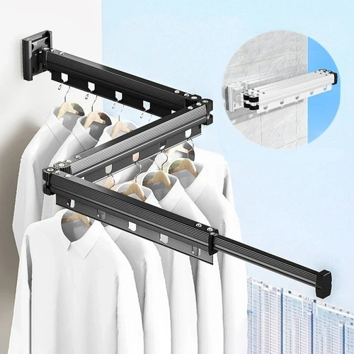 Clothes drying rack wall - clothes,