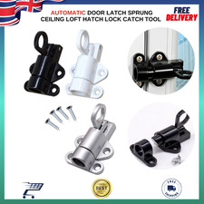 Automatic Door Latch Sprung Ceiling Loft Hatch Lock Catch Tool Aluminium Alloy