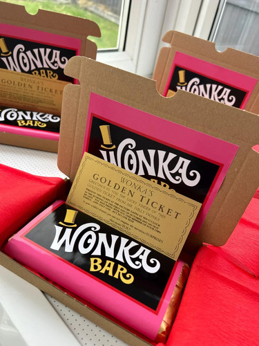 Wonka chocolate bar golden - wonka, +