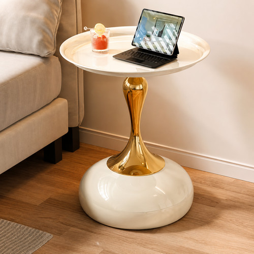 Modern round side table - round,
